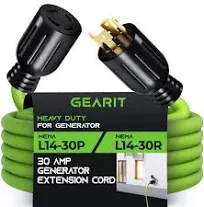 Gearit 30-Amp Generator Extension Cord 4-Prong