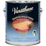 Varathane 230231 Clear Satin Gloss Polyurethane Wood Floor Finish Gallon Water Based