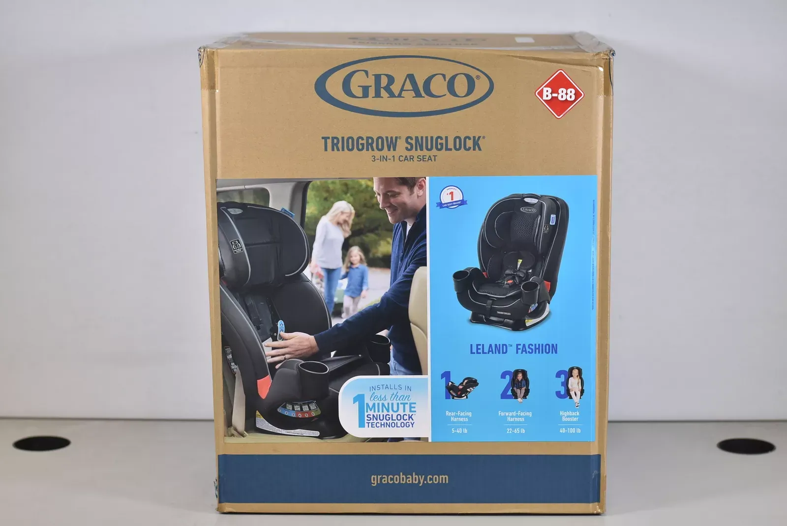 Graco TrioGrow Snuglock 3 in 1 Car Seat Leland