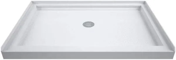 DreamLine SlimLine Center Drain Single Threshold Shower Base DLT