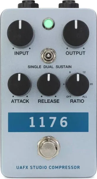 Universal Audio UAFX 1176 Studio Compressor Guitar Pedal