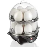 Hamilton Beach 3-in-1 Egg Cooker with 14 Egg Capacity - Black