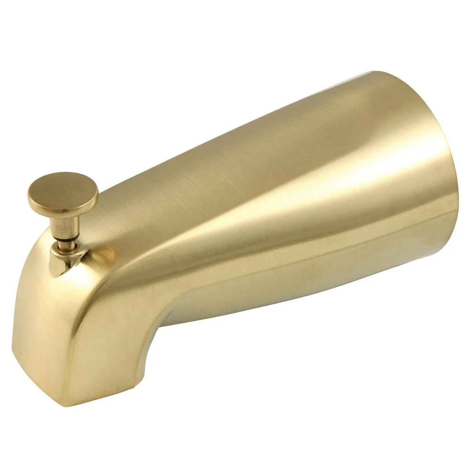 Kingston Brass K189a7sb 5-1/4 inch Zinc Tub Spout with Diverter, Brushed Brass