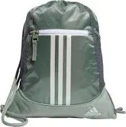 Adidas Alliance II Sackpack, Olive Strata Green/Black/Silver Metallic