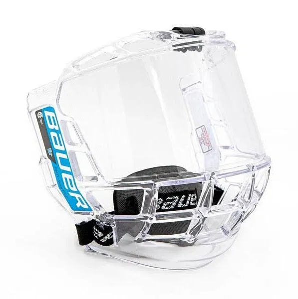 Bauer Concept 3 Full Shield Visor! SR Hockey Helmet Visor &amp; Bag, Spray Option