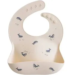 Mushie Silicone Baby Bib