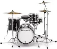 Ludwig Breakbeats by Questlove 4-Piece Shell Pack - Black Sparkle