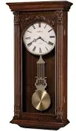 Howard Miller Greer Hampton Cherry Chiming Wall Clock