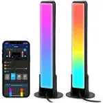 Smart LED Light Bars, Work with Alexa and Google Assistant, RGBICWW Wifi TV Back