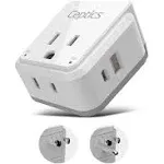 PAK-JP Japan, Philippines Travel Plug Adapter Set | Type A, B - USB & USB-C Ports + 2 US Outlets