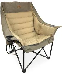 Black Sierra Tan Deluxe Padded Camp Chair, X-Large