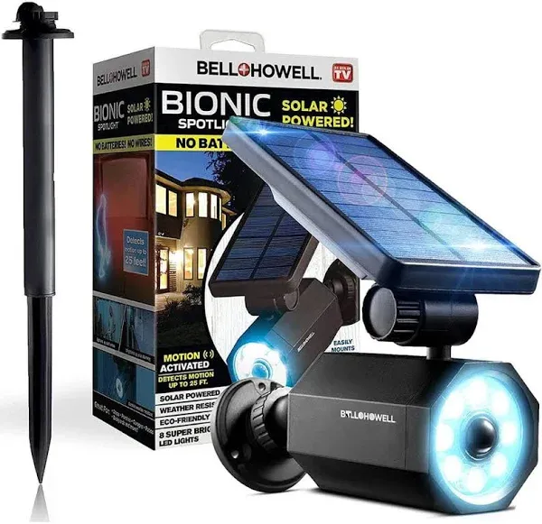 Bionic Solar Powered LED Spotlight Bell + Howell