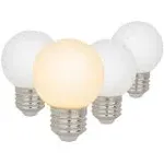 Liii&amp;ARTMAN LED Small Bulb G16.5, 4W E26 Matt Opal Warm White 2700k 