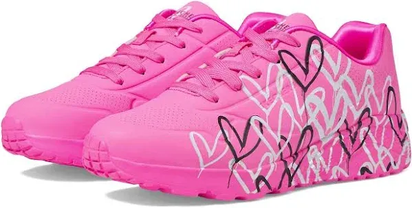 Girls' Skechers Uno Lite Metallic Love