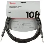 Fender Professional Series Instrument Cable 10ft Black