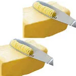 Stainless Steel Butter Spreader Knife 3 In 1 Kitchen Gadgets 2 Set