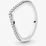 Pandora Sparkling Wishbone Ring