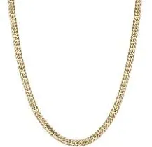 Men's Sterling Silver Double Curb Chain Necklace