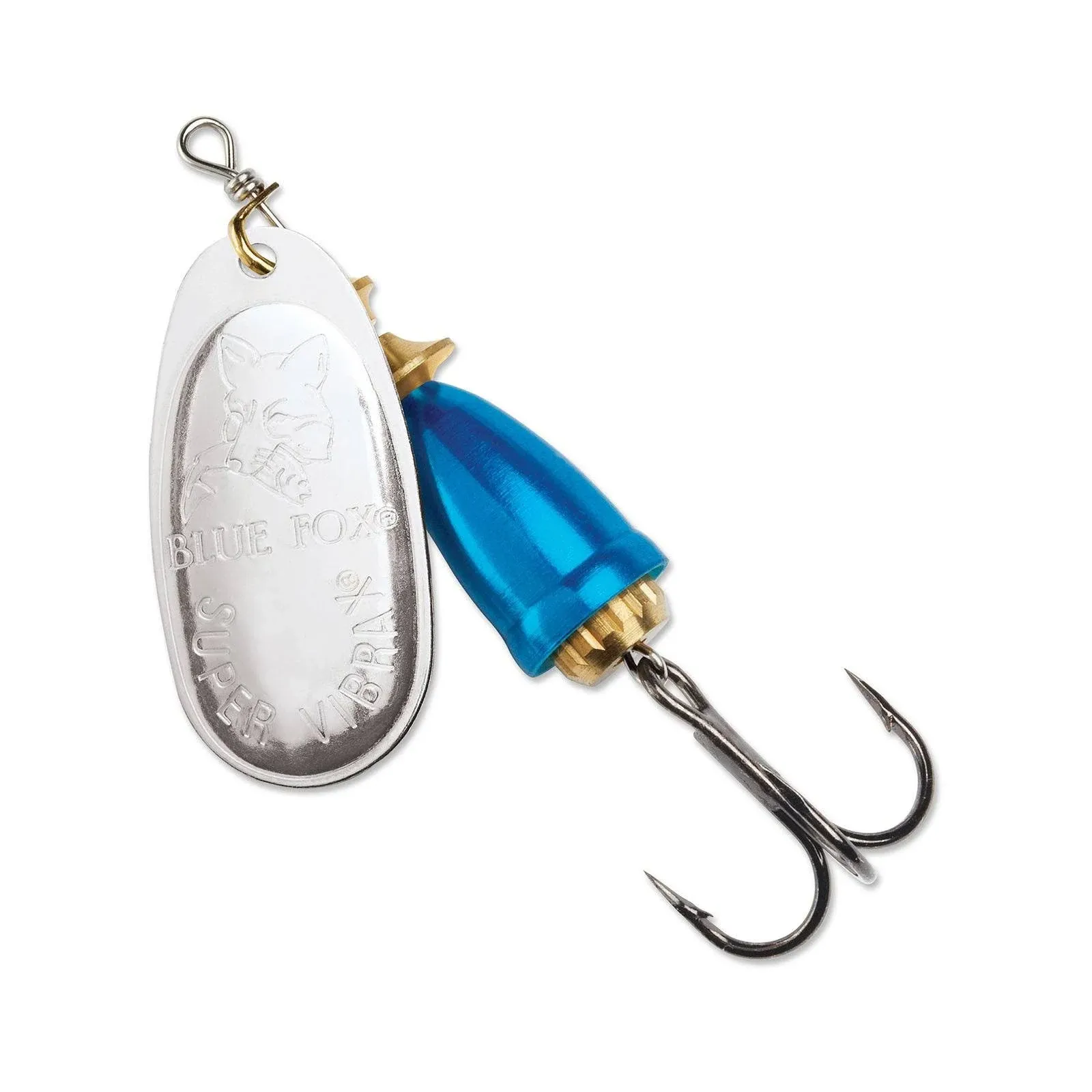 Blue Fox Classic Vibrax Spinner, Silver/Chrome Blue