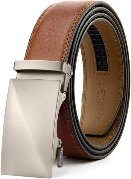 Leather Ratchet Belt Men - Customizable Fit, Effortless Style (35mm)