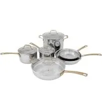 ZLINE KITCHEN AND BATH CWSETLST10 ZLINE 10-Piece Stainless Steel Non-Toxic Cookware Set (CWSETL-ST-10)