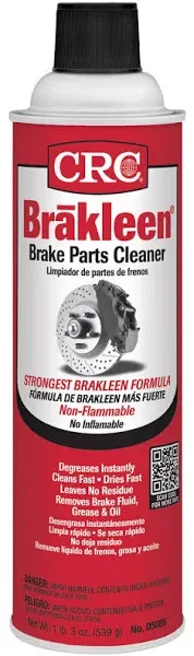 CRC BRAKLEEN Brake Parts Cleaner - Non-Flammable -1lb 3 Oz (05089)