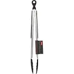 OXO SoftWorks Locking Tongs with Nylon Head, Silver, 12"