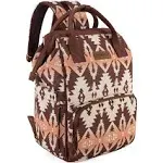 Wrangler Aztec Printed Callie Backpack - Brown