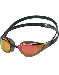 Speedo unisex-adult Swim Goggles Mirrored Fastskin Pure Focus