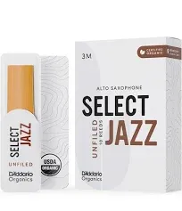 D'Addario Organic Select Jazz Filed Alto Saxophone Reeds