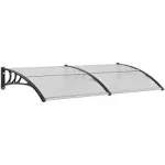 VEVOR 40 x 80 in. Window Door Awning Canopy UPF 50 Plus Polycarbonate Entry Door Outdoor Window Awning Exterior