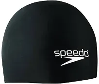 Speedo Elastomeric Solid Silicone Swim Cap - One Size- [Neon Green]