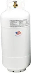 Manchester Tank & Equipment 40 lb. Steel TC/DOT Vertical Propane Cylinder Equipped with OPD Valve