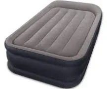 Intex Dura Beam Deluxe Pillow Raised Air Mattress Built In Pump