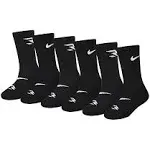 Nike Boys' 3BRAND by Russell Wilson Dri-FIT Crew Socks (6-Pack