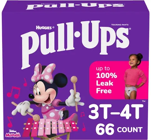 Huggies Pull-ups Training Pants for Girls (Size XL, 4T - 5T, 102 Count)