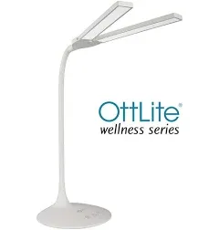 OttLite Pivot LED Desk Lamp with Dual Shades