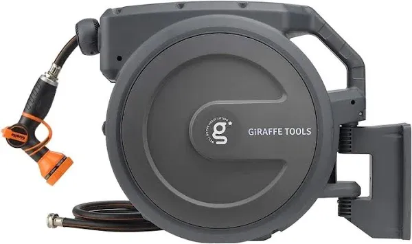 Giraffe Tools Retractable Plastic Wall-mount Hose Reel