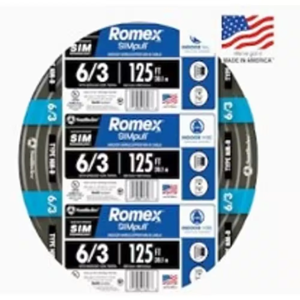 Southwire Romex 6-3 WG Cable 125'