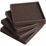 CasterMaster Non Slip Furniture Pads Brown 5x5 / 4-Pack