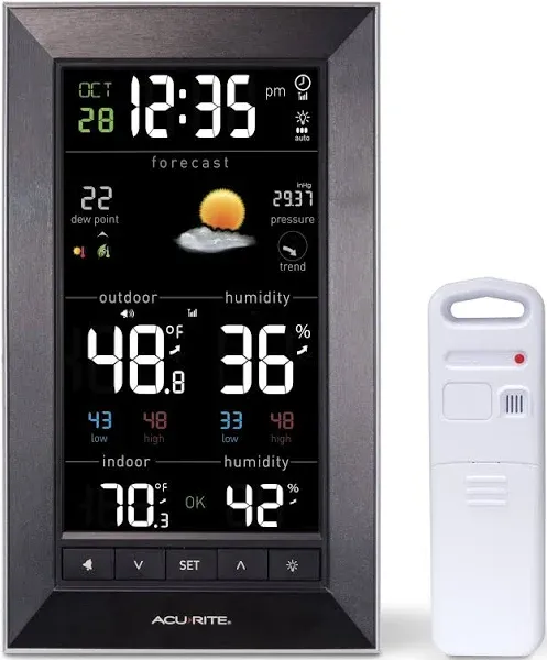 AcuRite 01121M Vertical Wireless Color Weather Station