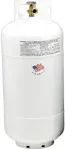 Manchester Tank Vertical Cylinder Propane Tank, White, 40 Lbs