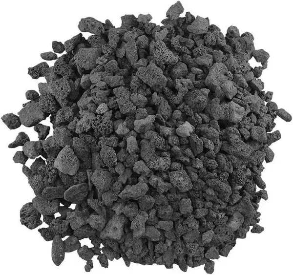 American Fireglass - Medium Black Lava Rock - 10 lbs