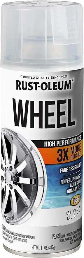 Rust-Oleum 366439 High Performance Wheel Spray Paint, 11 oz, Gloss Clear