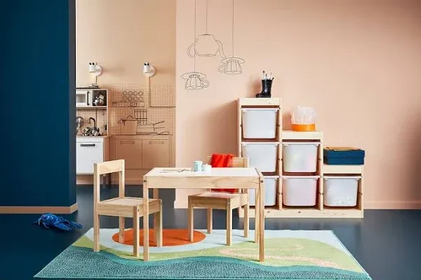 Ikea Kidtable, table and 2 chairs