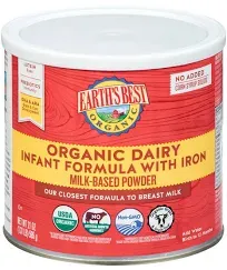 Earth's Best Organic Infant Formula with Iron