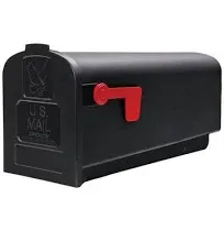 Gibraltar Mailboxes Parsons Medium Capacity Rust-Proof Plastic Post-Mount Mailbox