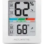 AcuRite Humidity Meter Hygrometer and Indoor Digital Thermometer with Tempera...