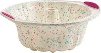 Trudeau Structure Silicone Confetti Fluted Cake Pan