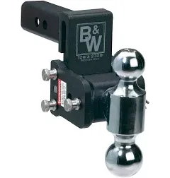 B&W TS10033B Tow & Stow Dual-Ball Trailer Hitch Mount 3" Drop